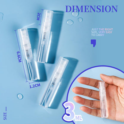 عبوات رش زجاجية مع غطاء شفاف Mini Clear Spray Bottle