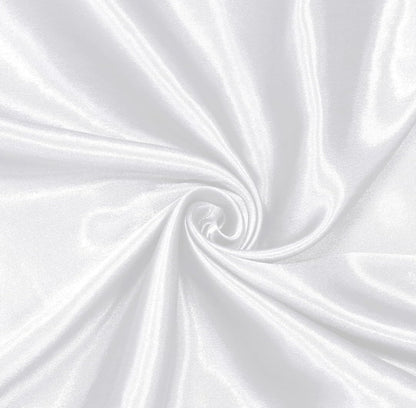 Bridal satin fabric, 160 cm wide, Plain Silky Shine Satin Fabric Material