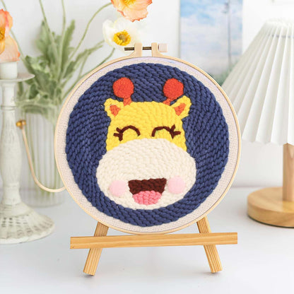 نتش صوف مع خيطان وطارة  Embroidery Starter Kits