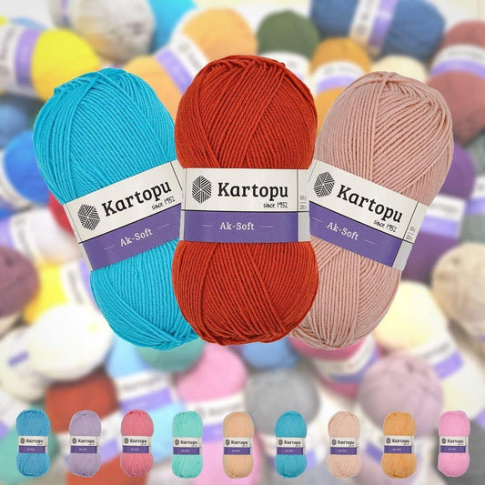 صوف اكسوفت - KARTOPU-AK SOFT 100G