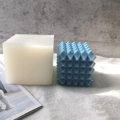 قالب شموع سيليكون مكعب الشكل على شكل سهم Arrow Cube Silicone Candle Mold