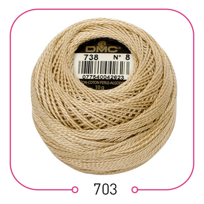 خيوط تطريز فرنسية أصلية ... (القسم الاول) DMC Cotton Pearl Thread