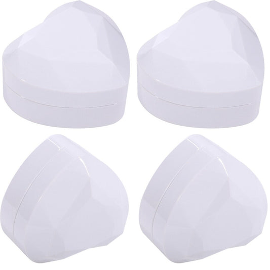 علبة مجوهرات وخواتم قلب فاخرة مزودة بإضاءة Heart Shaped Ring Gift Box with LED Light