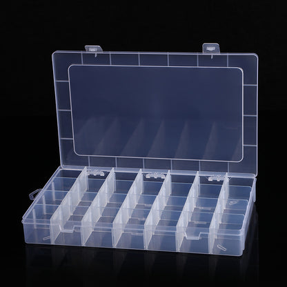علب خرز فارغة Plastic Grid Box Storage Organizer