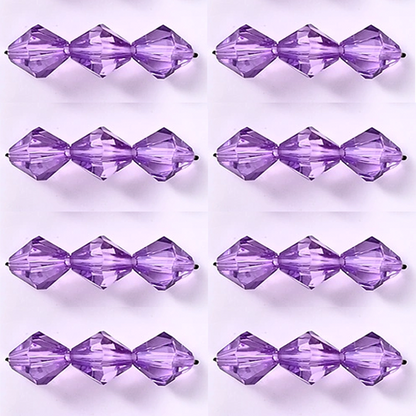 8mm - 12mm Pyramid Beads Acrylic Bicone Beads