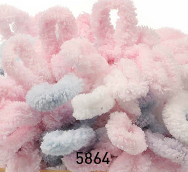 Pink & White & Gray-5864 مونس زهري ابيض وسكني