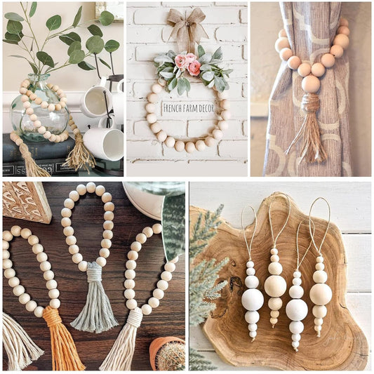 خرز خشب للمكرمية Wooden Beads Macrame Beads