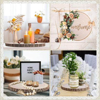 قرمية خشب (شجر صنوبر ) Wood Slices for Centerpieces