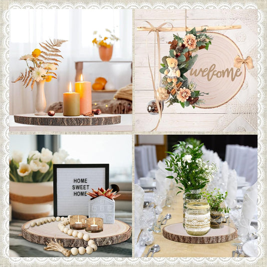 قرمية خشب (شجر صنوبر ) Wood Slices for Centerpieces