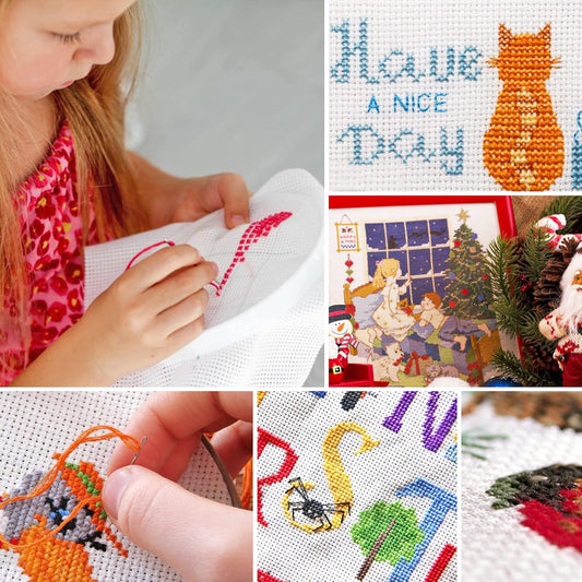 ايتامين ساده للتطريز Cross Stitch Fabric