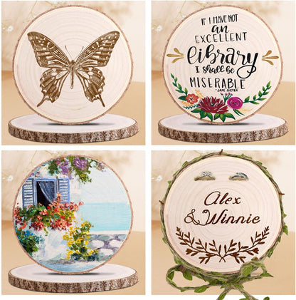 قرمية خشب (شجر صنوبر ) Wood Slices for Centerpieces