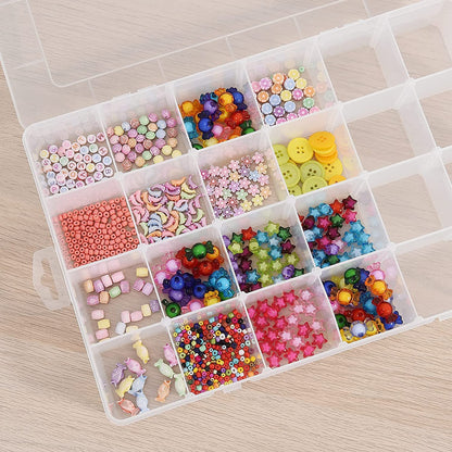 علب خرز فارغة Plastic Grid Box Storage Organizer