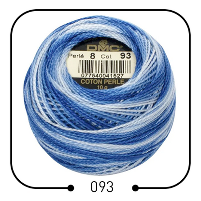 خيوط تطريز فرنسية أصلية (مونس) DMC Cotton Pearl Thread