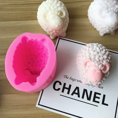 Sheep Silicone Candle Mold with Horns