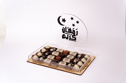 Ramadan chocolate tray