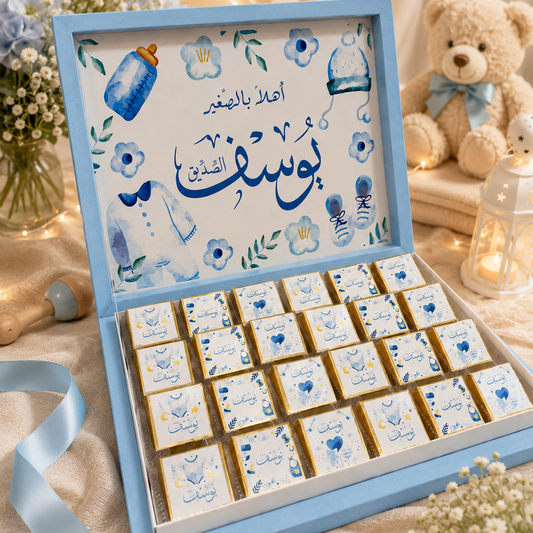 بوكس شوكولاتة استقبال مولود 24 حبة