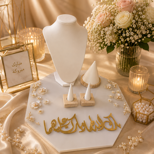 ستاند عرض إكسسوارات وخواتم للمناسبات – تصميم فاخر