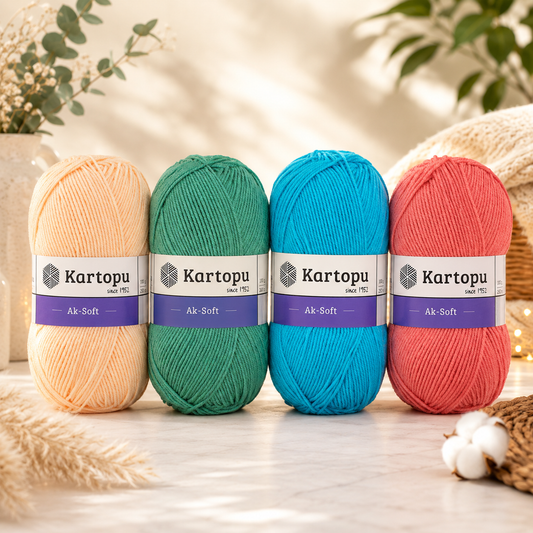صوف اكسوفت - KARTOPU-AK SOFT 100G