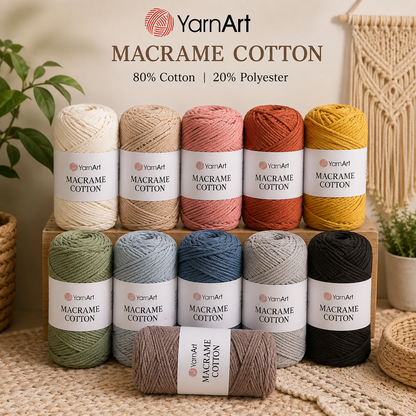 خيط مكرمية قطن YarnArt Macrame Cotton