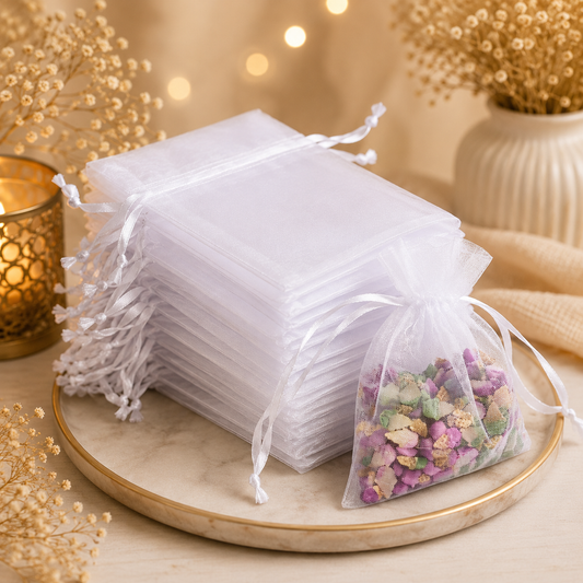 كيس قماش اورجانزا 9×12  Organza Drawstring