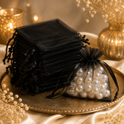 كيس قماش اورجانزا 9×12  Organza Drawstring