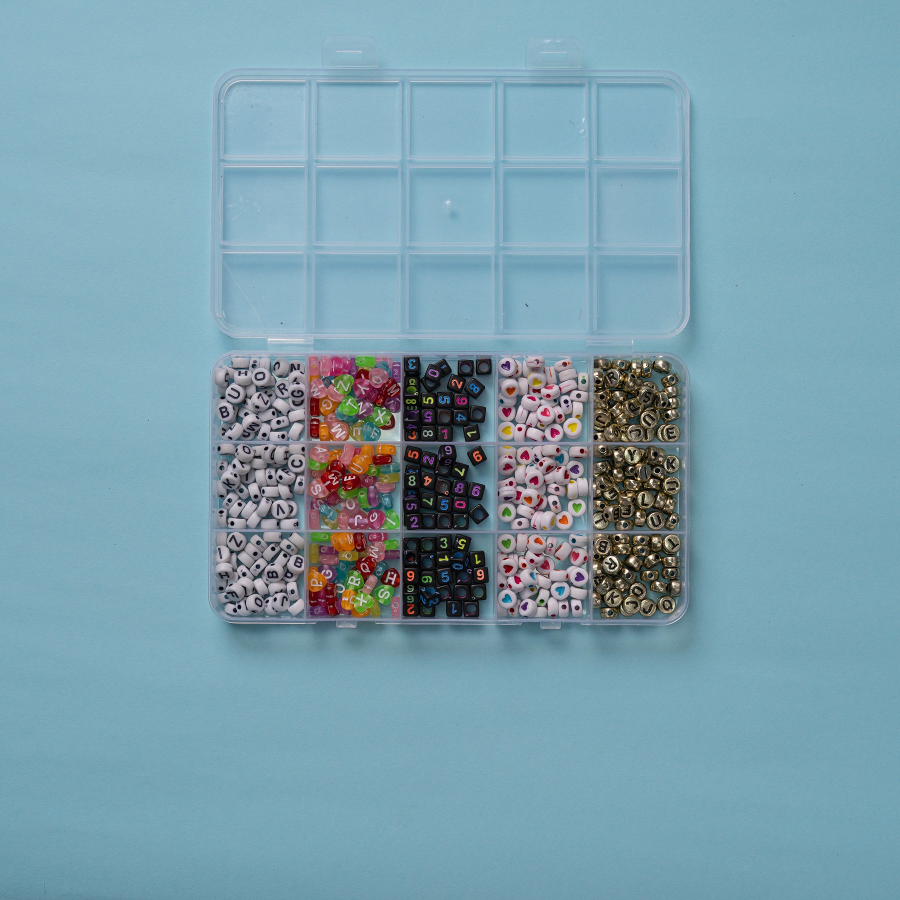 Assorted bead boxes