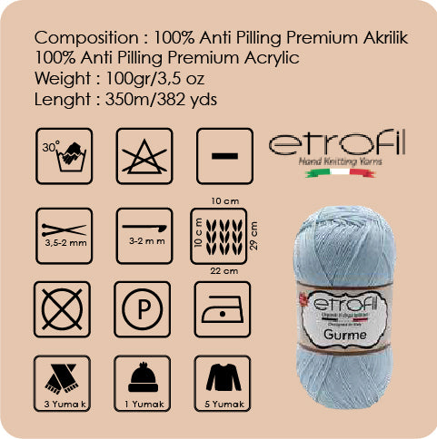 Etrofil Gurme100G  صوف اتروفيل جورميه