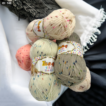 صوف تونك بيبي منقط TUNC BEBE BENEKLI 100G