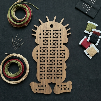 خشبيات تطريز صغيرة (تطريز بالابرة المتقاطعة )Wooden Needlecraft Cross-Stitch