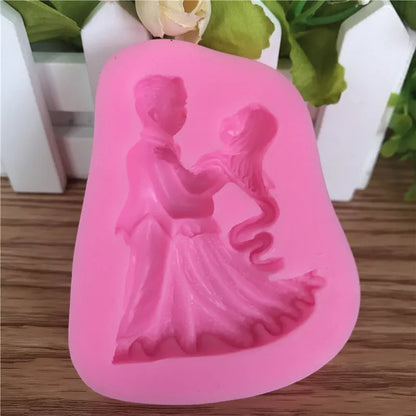 قالب سيليكون عرسان Groom Dancing Silicone Mold
