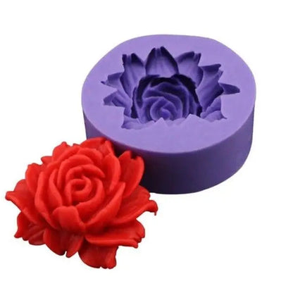 قالب سيليكون وردة صغيرة 4.5 سم Flower Fondant Silicone Molds