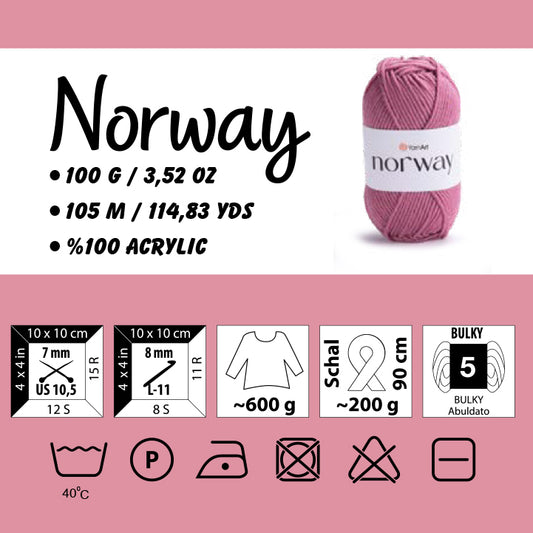 YarnArt Norway 100G صوف نورواي