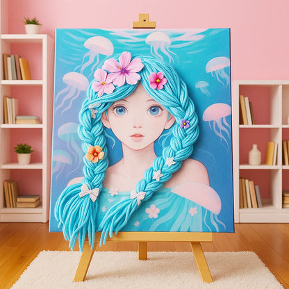 لوحات رسم بالخيوط خماسية الأبعاد للأطفال 23 * 30 سم