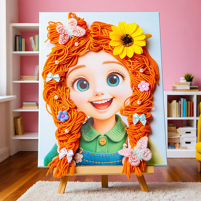 لوحات رسم بالخيوط خماسية الأبعاد للأطفال 23 * 30 سم