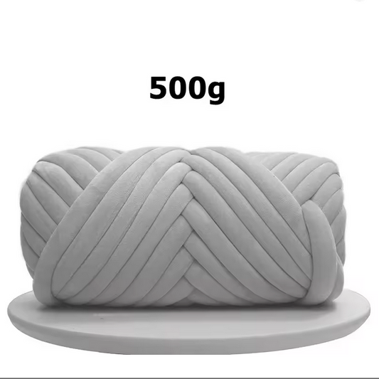 صوف كورشي خميل جدا Thick Chunky Yarn for Arm Knitting 500G