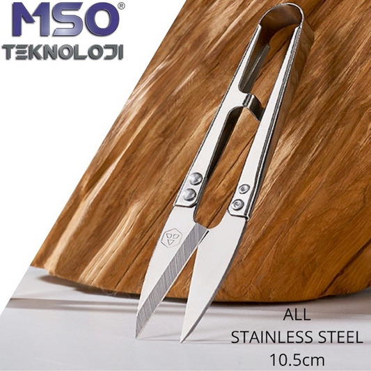مقص تنظيف اصلي فضي بريميوم  Stainless Steel Cutting Sewing Scissors