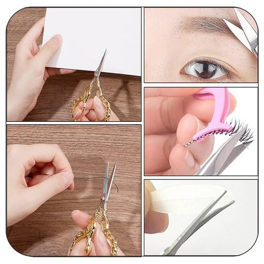 مقص ذهبي قزم Vintage Sewing Scissors Gold