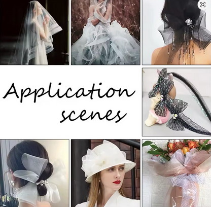 شبك فساتين موقف Stiff Horsehair Braid Polyester