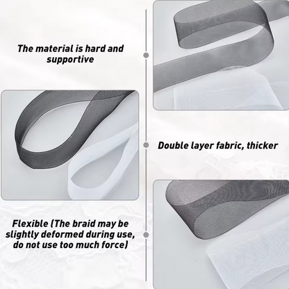 شبك فساتين موقف Stiff Horsehair Braid Polyester