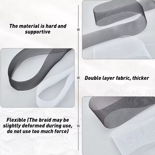 شبك فساتين موقف Stiff Horsehair Braid Polyester