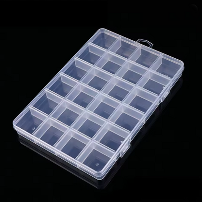 علب خرز فارغة Plastic Grid Box Storage Organizer