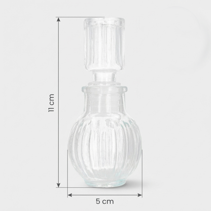 قارورة زجاجية كرستالية عتيقة الطراز للعطور (Vintage) Rounded Glass Bottle Party Favors 50 ml