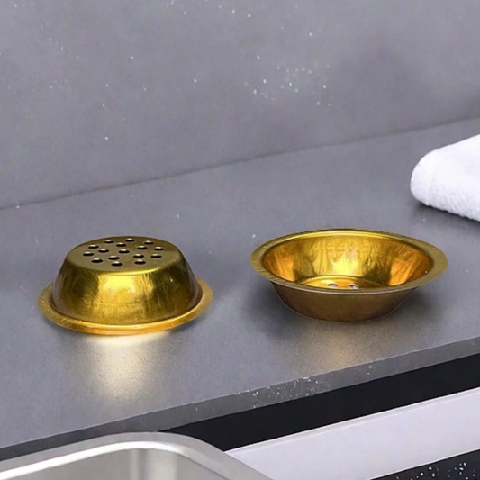 صينية مبخرة لون ذهبي Gold Incense Burner