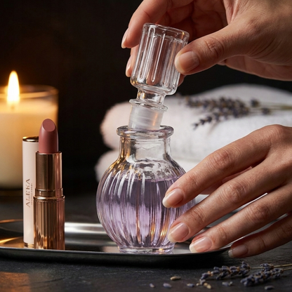 قارورة زجاجية كرستالية عتيقة الطراز للعطور (Vintage) Rounded Glass Bottle Party Favors 50 ml