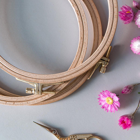 طارة خشب زان تركي للتطريز Beechwood Frame Embroidery Hoop