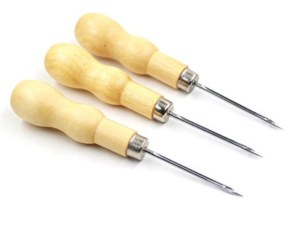 مخرز خياطة Wooden Handle Sewing Awl