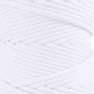 خيوط مكرميه ريشه - قطن  Natural Macrame - Braided Cord 250G