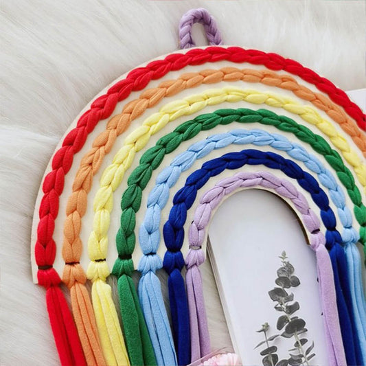 خشبية قوس قزح للكليم Rainbow wooden base for crochet