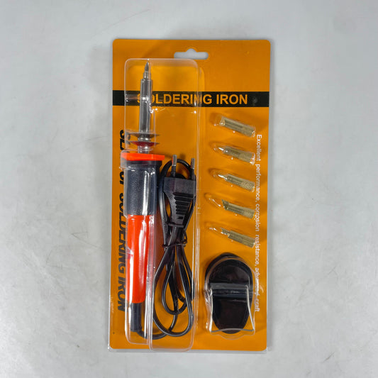 فرد حرق كاوي برتقالي 5  رؤوس Wood Burning Pen Soldering Set