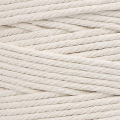 خيوط مكرميه ريشه - قطن  Natural Macrame - Braided Cord 250G